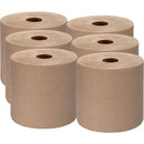 Genuine Joe GJO22800 Embossed Hardwound Roll Towels, 7.87" Width x 1000 Ft Length, 2" Core, Kraft, 6/Carton