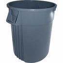 Genuine Joe GJO00246 Gator 55-Gallon Container, 55 Gal Capacity, Impact Resistant, Crush Resistant, Long Lasting, Spill Resistant, Jam-Free, Handle, Gray