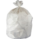 Genuine Joe GJO02865 16-Gallon Linear Low-Density Bags, 16 Gal Capacity, 32" L x 24" W x 0.40 Mil (10 Micron) Thickness, White, Resin, Waste Disposal, 500/Carton