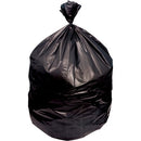 Genuine Joe GJO02864 Heavy Duty Trash Can Liners, 45 Gal Capacity, 46" L x 40" W x 2 Mil (51 Micron) Thickness, Low-Density, Black, Resin, Waste Disposal, 100/Carton