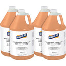 Genuine Joe GJO03110CT Antibacterial Lotion Soap, 1 Gal, Bacteria Remover, Grime Remover, Dirt Remover, Orange, Anti-Septic, Pleasant Scent, 4/Carton