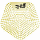 Genuine Joe GJO85184 Urinal Screens, Lasts Upto 30 Days, Dual Sided Design, Yellow, 10/Carton