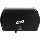 Genuine Joe GJO98212 Solutions Side-By-Side Bath Tissue Dispenser, Black