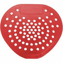Genuine Joe GJO01311 Vinyl Urinal Screens, Lasts Upto 30 Days, Odor Control, Flexible, 1 Carton, Red