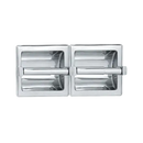 ASI 74022-S-W Toilet Paper Holder (Double), Recessed, Satin, Wetwall Installation