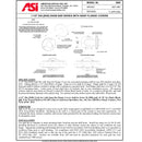 ASI 3801-18P  (18 x 1.5)  1 1/2" O.D. Snap Flange, Straight Grab Bar, 18" Peened