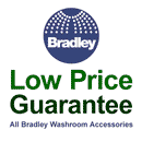 Bradley 8122-001180 (18 x 1.5) Safety Grip Grab Bar