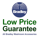 Bradley 781-020300 (20 x 30) Public Restroom Mirror, Channel Frame