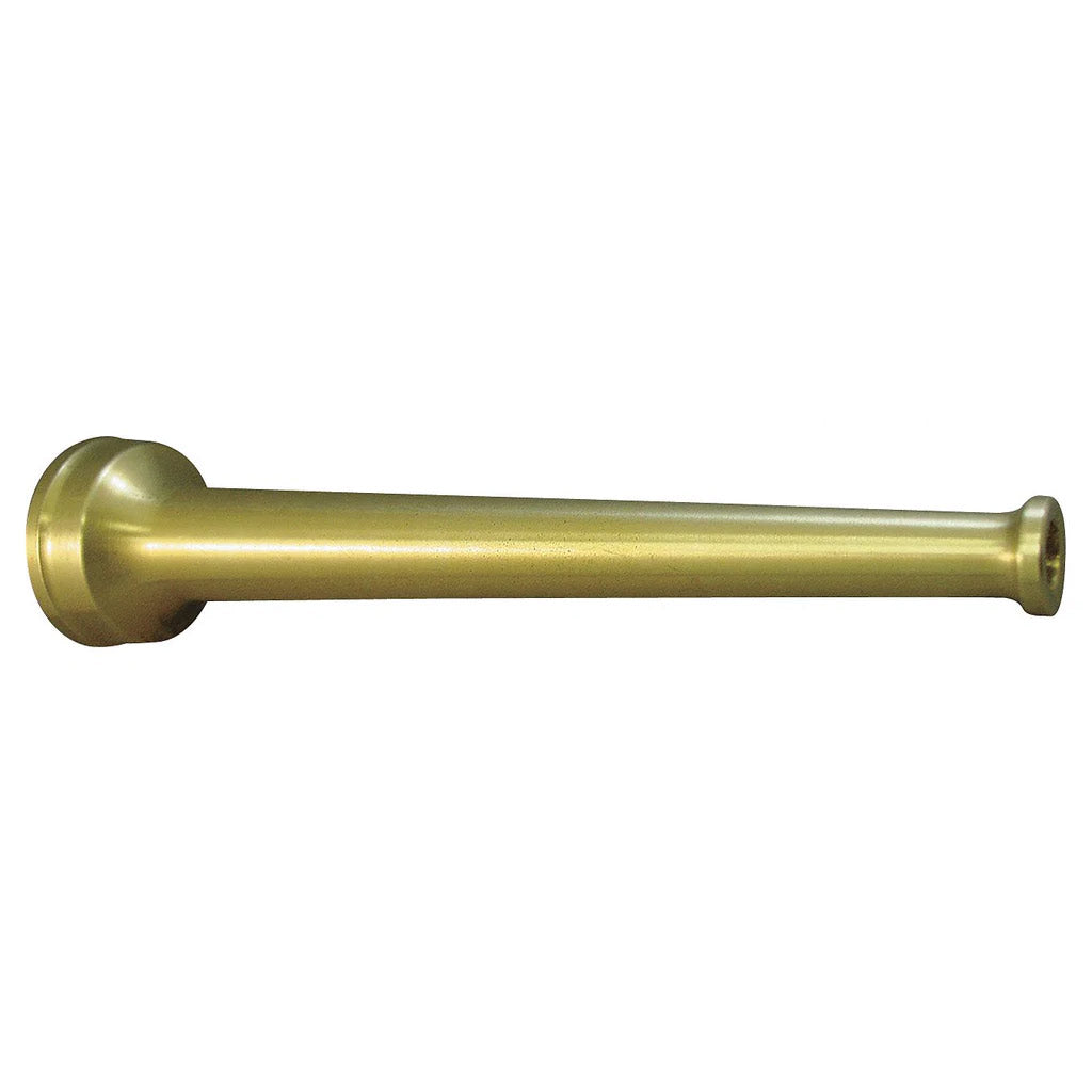 Moon American Industrial Fire Hose Nozzle, 1 in Inlet Size, NPSH Thread Type, Brass Bumper Color, Brass - 572-1011