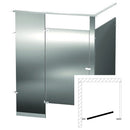 Bradley Toilet Partition, 1 ADA In Corner Compartment, Stainless Steel, 60"W x 61 1/4"D - ICADA