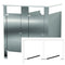 Bradley Toilet Partition, 2 In Corner Compartments, Stainless Steel, 72"W x 61 1/4"D - IC23660