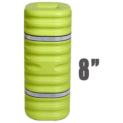 Eagle 8" Column Protector, Lime w/Reflective Bands, Model 1708LM