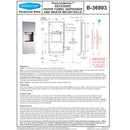 Bobrick B-36903 Recessed Paper Towel Dispenser/Waste Receptacle
