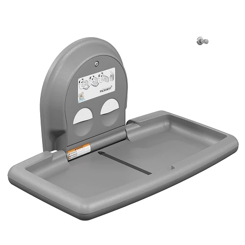 Koala Kare KB200-01 Horizontal Baby Changing Station, Wall-Mounted, Grey, Updated Part Number: KB300-01