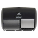Georgia-Pacific Toilet Paper Dispenser, Compact(R), Black, Coreless, (2) Rolls Dispenser Capacity, Plastic - 56784A