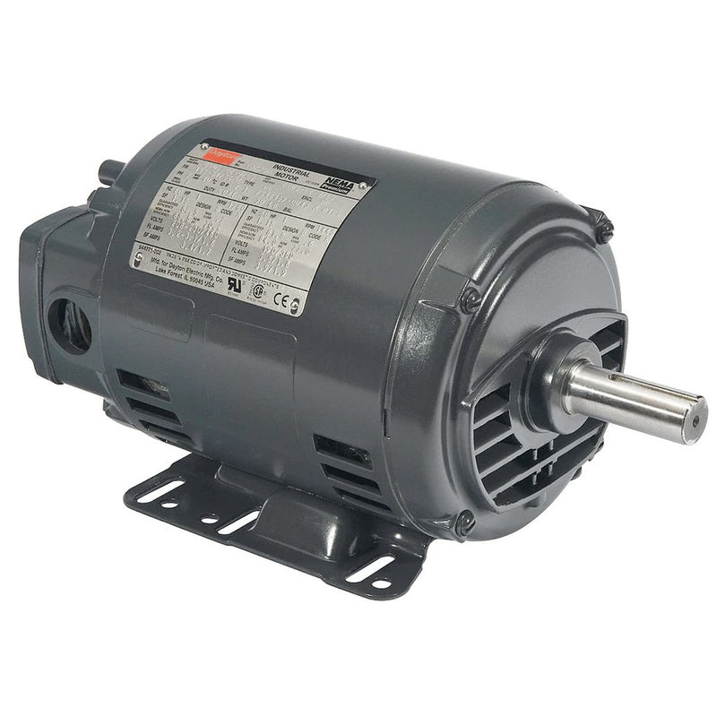 Dayton 1 1/2 HP, General Purpose Motor, 3-Phase, 3525 Nameplate RPM, 230/460 Voltage - 2NKY4