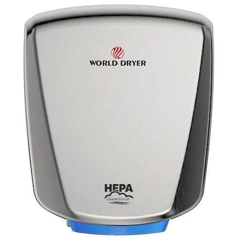 World Dryer VERDEdri Q-973A Suface-Mounted ADA Hand Dryer, Brushed Stainless Steel, Updated Part Number: Q-973A2
