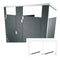 Hadrian Toilet Partition, 2 Between Wall Compartments, Plastic, 72"W x 62"D - BW23660-PL-HADRIAN