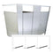 Hadrian Toilet Partition, 3 Between Wall Compartments, Stainless Steel, 108"W x 62"D - BW33660-SS-HADRIAN