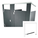 Hadrian Toilet Partition, 1 In Corner Compartment, Plastic, 36"W x 62"D - IC13660-PL-HADRIAN