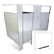 Hadrian Toilet Partition, 1 In Corner Compartment, Stainless Steel, 36"W x 62"D - IC13660-SS-HADRIAN