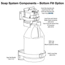Bradley S52-169 SOAP ASM. FOAM PUMP LVQ SERIES