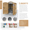 Satellite Liberty Portable Restroom - Alternative to Full ADA Complaint (Liberty1)