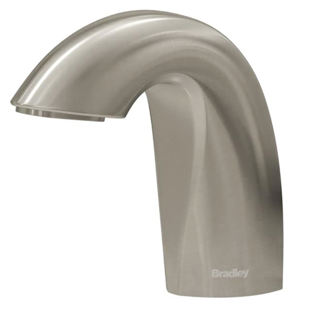 Bradley  - 6-3100-RFT-BN - Touchless Counter Mounted Sensor Soap Dispenser, Brushed Nickel, Crestt Series