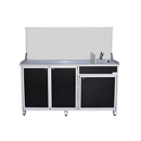 Monsam FSC-001 Food Service Cart with Portable Self Contained Sink