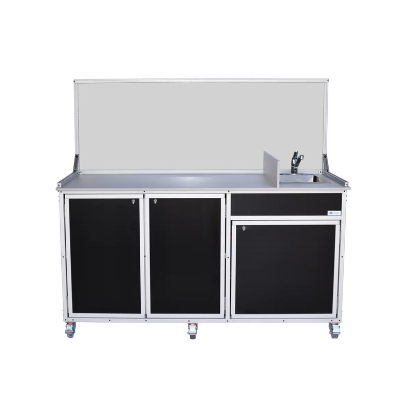 Monsam FSC-001 Food Service Cart with Portable Self Contained Sink