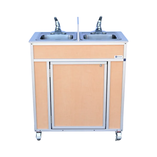 Monsam NS-009D NSF Certified Double Compartment Self-Contained Sink