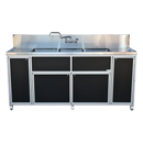 Monsam PSE-2003LA Commercial Three Deep Basin Portable Sink