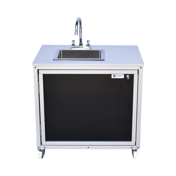 Monsam PSE-2006B Single Basin Battery Powered Sink
