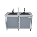 Monsam PSE-2006ID Toddler Double Basin Portable Sink 22" H