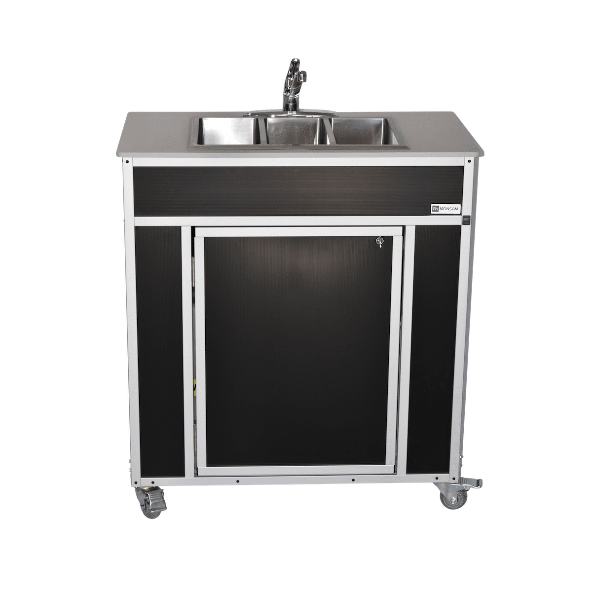 Monsam NS-009T NSF Certified Three-Basin Portable Self Contained Sink