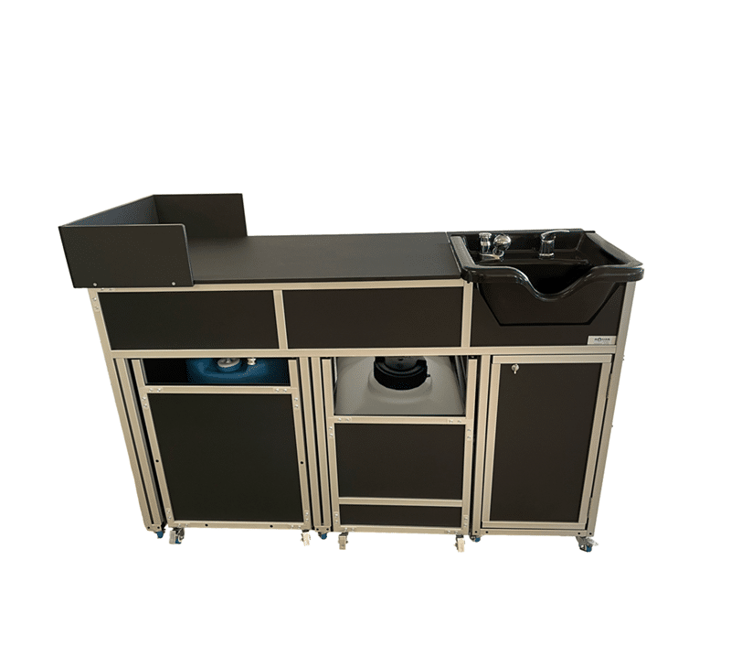 Monsam PSE-2005G Portable Shampoo Sink With Extended Cabinet