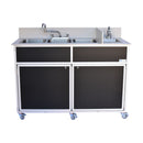Monsam PSE-2004R Four Deep Compartment Portable Sink