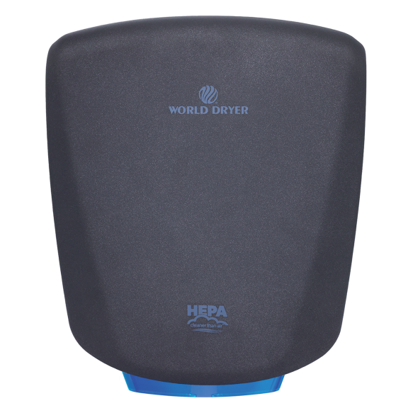 World Dryer VERDEdri Q-962A2 Suface-Mounted ADA Hand Dryer, Aluminum, Graphite, Automatic