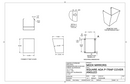 Meek Mirrors Standard Square PC (White or Black) P-Trap Cover 14.5" X 18.43" X 14.5" X 9.75" - P-TRAP-SPCW OR P-TRAP-SPCB