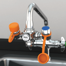 Guardian G1100 EyeSafe Faucet-Mounted Eyewash Station w/ 3" Outlet Heads