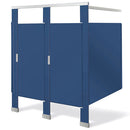 Bradley Toilet Partition, 4 Between Wall Compartments, Plastic, 144"Wx61-1/4"D, Quick Ship - BW43660-PL