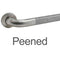 ASI 3502-48P (48 X 1.5)  1 1/2" O.D. Exposed Mounted, Straight Grab Bar w/ Intermediate Support- 48" Peened