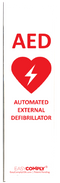 Easy Comply Vertical Extension - "AED" Lettering - 12" Length, ECVE-12-AED