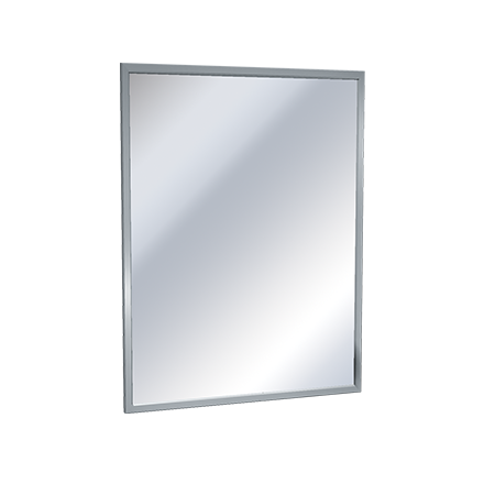ASI 0620-3048 30" X 48" Channel Frame Mirror, 20 Gauge Type 304 Stainless Steel Channel