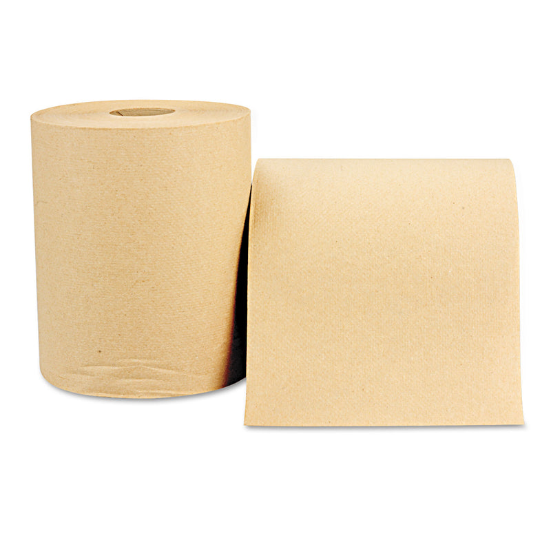 Windsoft Hardwound Roll Towels, 8 X 800 Ft, Natural, 12 Rolls/Carton - WIN1280