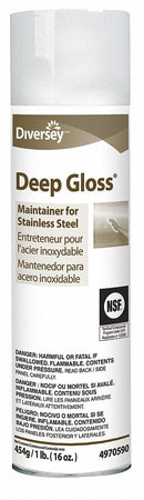 Diversey Metal Cleaner, 16 oz. Cleaner Container Size, Aerosol Can Cleaner Container Type - 94970590