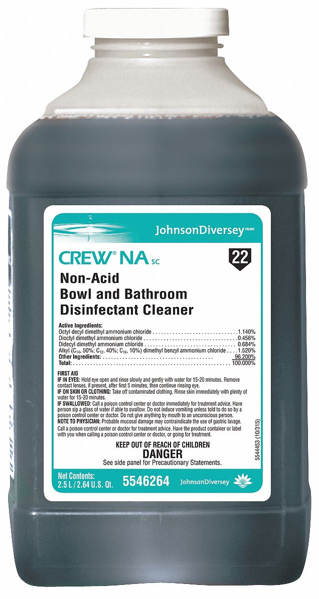 Diversey Disinfectant Bathroom Cleaner For Use With J-Fill Chemical Dispenser, 2 PK - 5546264