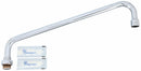 T&S Brass Spout, Fits Brand T&S Brass, Faucet Spout Shape Angled Straight - 063X