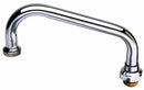 T&S Brass Spout, Fits Brand T&S Brass, Faucet Spout Shape Angled Straight - 065X