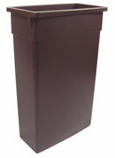 Tough Guy 10F624 - Trash Can Rectangular 23 gal. Brown
